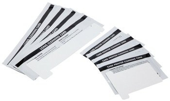 Kits de limpieza 105912 – 912 para Zebra P120i impresora de tarjetas de identificación, 1 kits/bolsa (4long tarjetas de tarjetas y en forma de T 4 corto