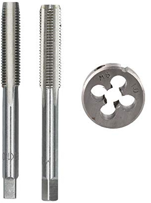 M8 x 1 mm de terrajas métricas de acero de tungsteno y tapón cónico TD026_TD061