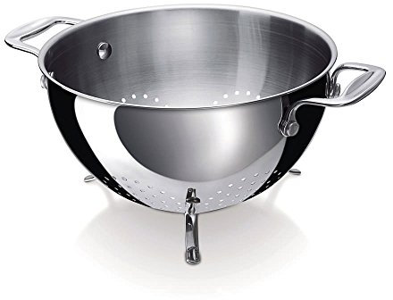 Bekaline 12060224 Chef Passoire sur Pieds en acier inoxydable 22 cm, Language_tag:fr_fr, Argent