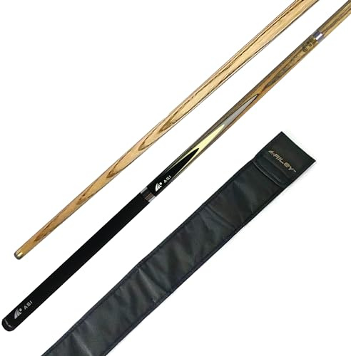 Riley 2 Piece ASI Snooker/Pool Cue with WAC System and Soft Case - 145cm with 9.5mm Tip