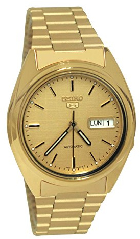 Seiko 5 Snxl72k1 Herren-Armbanduhr, goldfarben, Armband, Armband