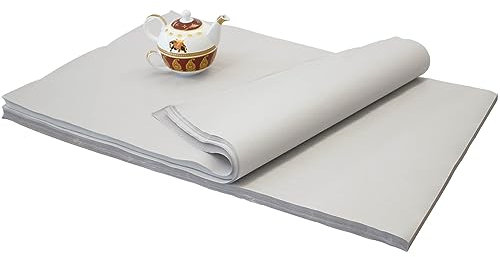 KK Verpackungen Packseide | 2 kg, 50 x 75 cm Packpapier in Grau | 180 Bögen Seidenpapier in 30 g/m² Industriequalität