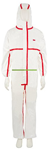 Combinaison de protection 3M™ 4565 taille 4XL, Blanc/Rouge
