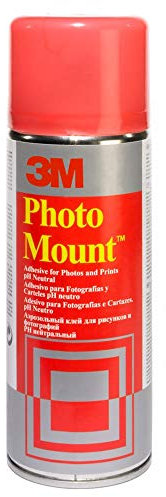 3M Adesivo Spray Photo Mount/Colla Spray Professionale per Fotografie e Stampe, Trasparente, 400 ml