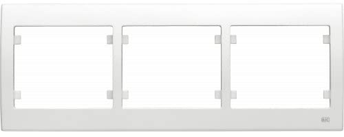 Bjc - 18003 marco 3 elementos horizontal iris blanco Ref. 6531010161