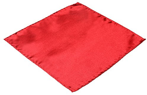 DonDon Herren Einstecktuch rot