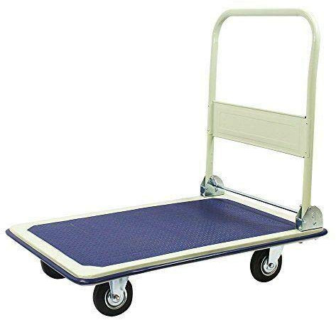 TMZ Heavy Duty Folding Trolley Cart 150Kg Platform Flat Hand Barrow Sack comfortable.