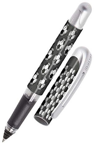 Online Tintenpatronen-Rollerball College Goal, Stift für Rechtshänder und Linkshänder, ergonomisches Griffstück, hochwertiger Tintenroller, Standard-Tintenpatronen, inkl. Kombipatrone blau, 1 Stück (1er Pack)