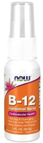Now Foods Vitamina B-12 1000 mcg, Spray, 59ml, Suplemento Líquido