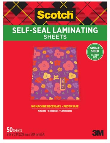 Scotch® Laminierblätter, 22,9 x 30,5 cm, Briefgröße, einseitig