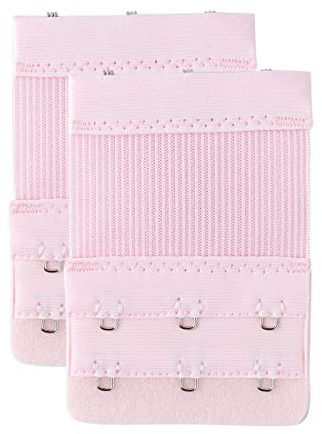 Allegra K Women 2Pcs Strechy Bra Extenders, 2x2/2x3/2x4 Hooks Elastic Back Bra Extension Strap Bra Band