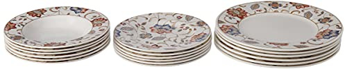 Churchill Earthenware Jacobean Tafelservice 18-teilig, dekoriert, Irdenware, Sortiert, 27x20x27 cm