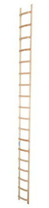 Krause Dachleiter Holz, 18 Sprossen