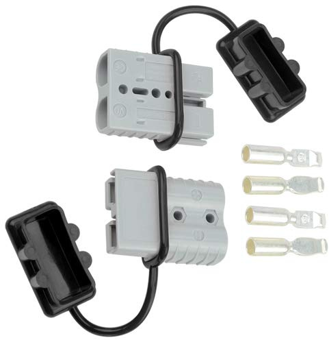 WMYCONGCONG 120A Batteria Quick Disconnect Connettore Connettore Kit per Rimorchio Verricello Connettore Grigio