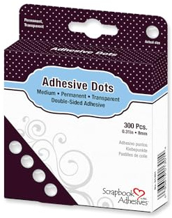 Scrapbook Adhesives BY 3L Adhesive Dots Medium, Clear