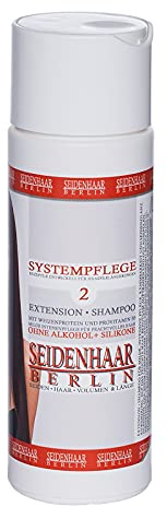 Seidenhaar- Extension Shampoo, sensitive, silikonfrei, 200 ml,100% Vegan