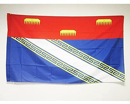 AZ FLAG Drapeau Ardennes 150x90 cm Polyester 100D Fourreau | Usage intérieur et extérieur Drapeau décoratif du département des Ardennes coutures doubles et bords renforcés