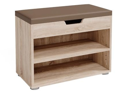 Vicco Banco para Zapatos Rolfe, Sonoma, 60 x 45 cm