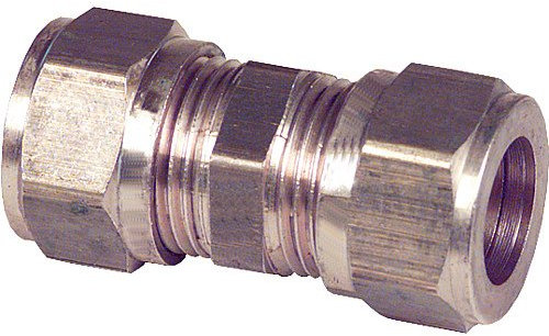 Klemmringverschraubung aus Messing, gerade Verschraubung 16x16mm