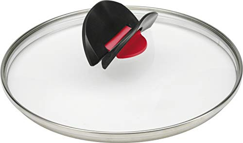 BALLARINI 1006405 Click & Cook Glasdeckel 28 cm 814F02.28 aus Glas mit einklappbaren Griffen Made in Italy