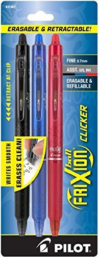 Pilot 229200 Gelschreiber, radierbar, 3 Stück