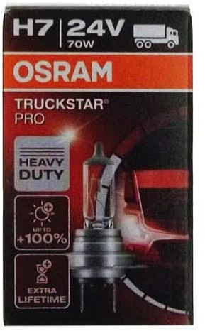 LAMPE H7 24V70W - 159.00.15 - OSRAM - TRUCKSTAR PRO - SET 2 STÜCK - Sockel: PX26d - ECE Kategorie: H7 -