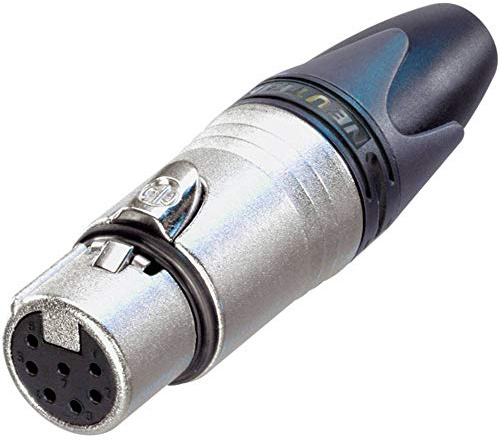 Neutrik XLR-Steckverbinder Buchse, gerade Polzahl: 7 silber NC7FXX 1 St.