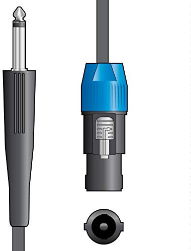 Citronic Classic Speaker Lead 6.3mm Mono Jack Plug to Speaker Plug Male Jack to SPK Durable High-Quality Speaker Cable for Reliable Sound Connection 6.0 Metre