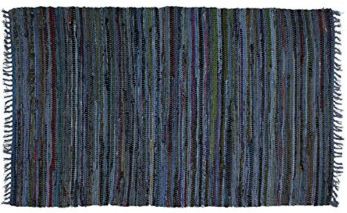 Sturbridge Country Rag Rug in Denim 30 x 50
