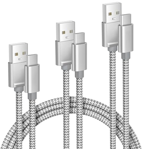 Elebase iPhone 17 17e Pro Max Charging Cable 0.5/1/2M 3Pack,USB A to Type C Car Charger Cord,USBC Carplay Cable for New Apple 16 Plus iPad 10 Mini 7 Air 8,Airpods,Samsung Galaxy S26 S25 A17 Ultra