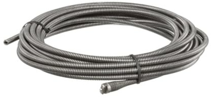 RIDGID 62260 Modell C-6 Spirale 3/8 Zoll (10mm) x 35 ft (10, 7 m) mit Außenkupplung für RIDGID K-39, K-40, K-45, K-50 Adapter