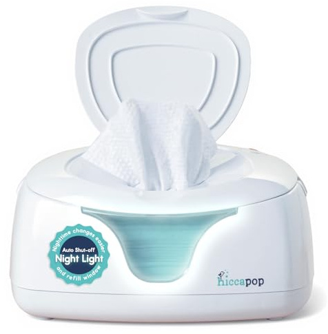 Hiccapop Baby Wipe Warmer and Wipes Dispenser, Diaper Wipe Warmer, White