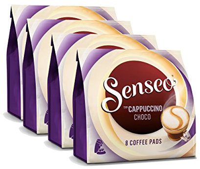 Senseo Kaffeepads Cappuccino Choco, 4er Pack, 4x8 Pads