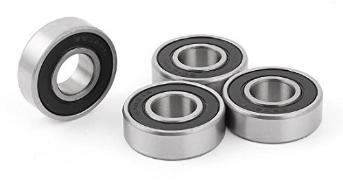sourcing map 6202RS 15x35x11mm Roulement à billes à gorge profonde Roller-Skating Patinage scellés 4 pcs