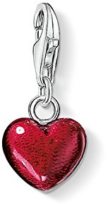 THOMAS SABO Damen Charm-Anhänger Herz Flügel Charm Club 925 Sterling Silber 0613-001-12