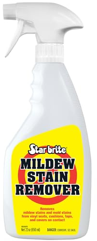 STAR BRITE Professional-Grade Mildew & Mold Stain Remover + Cleaner - Instant Contact Stain Removal, Ideal for Marine & Outdoor Upholstery