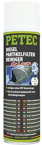 PETEC Dieselpartikelfilter Reiniger DPF Cleaner 400 ml Schaum | Auto System Injektor Reinigung. Löst & entfernt Kohlenstoff- & Ascheablagerungen 72550