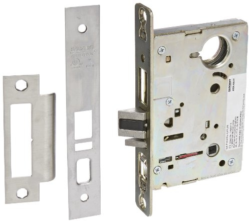 Sargent 8200 Series Satin Chrome Plated Office or Entry Mortise Lock (Pack of 1)