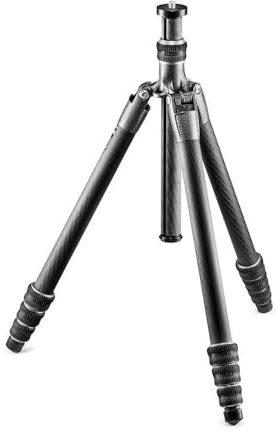 Gitzo GT2545T - Trépied Traveler Série 2 à 4 Sections Compact, Repliable et Léger à Colonne Courte pour les Prises de Vue au Niveau du Sol - Fibre de Carbone