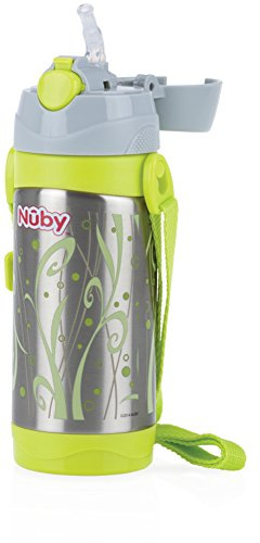 Nuby ID10264 Thermal Stainless Steel Cup with Straw 360 ml
