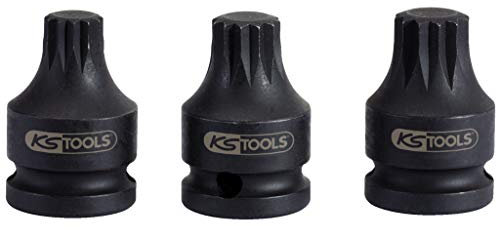 KS Tools 515.1171 - Douille à chocs courte 1/2'' XZN, M14 - L. 43 mm - Uniquement pour utilisation à chocs - En Chrome-Molybdène