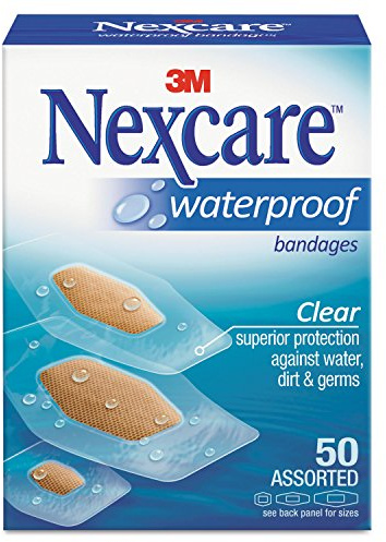 Nexcare Lot de 50 bandages transparents imperméables