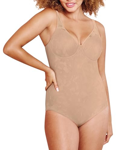 Bali womens Ultra Light Briefer Fajas Df6552 Shapewear Bodysuit, Nude, 40D US