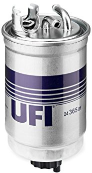 UFI Filters, Filtro Gasoil 24.365.01 | Filtro de Combustible Diésel de Recambio, Apto para Coches, Apto para Ford, Multicar, Seat y Volkswagen