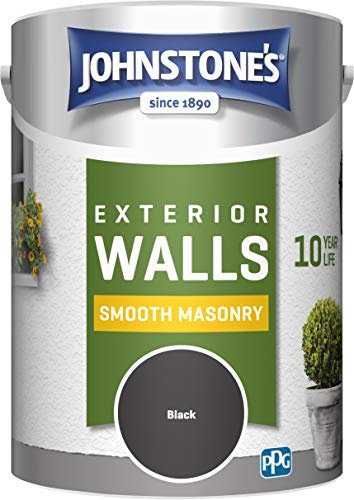 Johnstone's 307116 Weatherguard Smooth Masonry Black, 5L