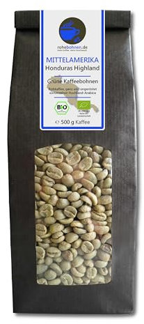 Café vert biologique - Green Honduras Highland Coffee (grains de café vert brut 500g) - Certifié GMP
