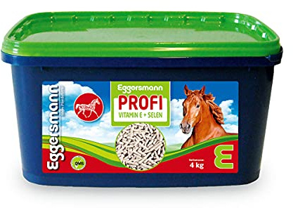 Eggersmann Profi Muskel Fit (Vitamin E + Selen) 4kg Eimer | Ergänzungsfuttermittel für Pferde – Zur Unterstützung der Muskulatur – Konzentrat mit Magnesium, Tryptophan und B-Vitaminen
