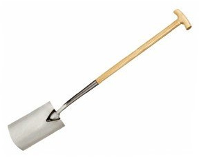 Siena Garden 689131 Edelstahl-Spaten Carat mit T-Stiel + Blatt 29x18 cm