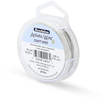 Artistic Wire Beadalon 20-Yards Stainless Steel 24-Gauge