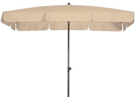 Doppler Absolut wasserdichter Gartenschirm Waterproof 185x120 UV-Schutz 80, Farbe natur